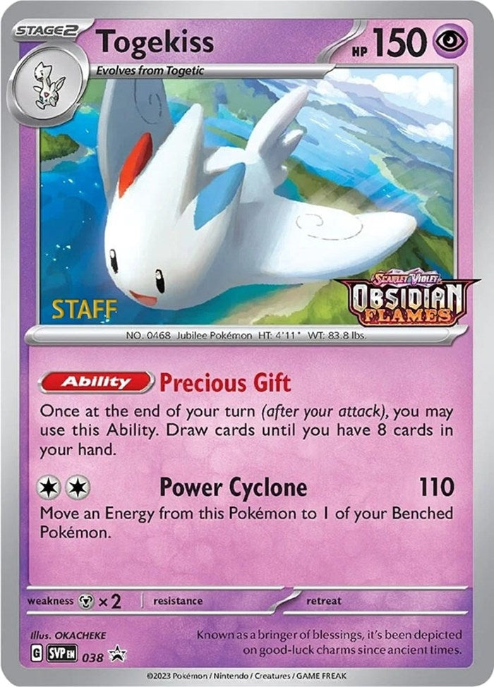 Image for Togekiss - 038 (Prerelease) [Staff] (038) - Pokemon