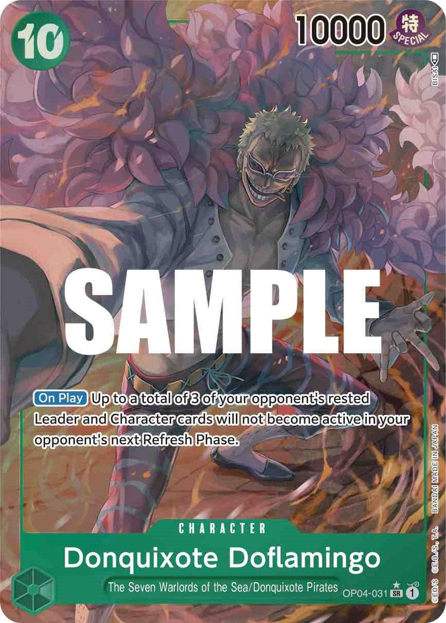 Image for Donquixote Doflamingo (031) (Alternate Art) (OP04-031) - One Piece Card Game