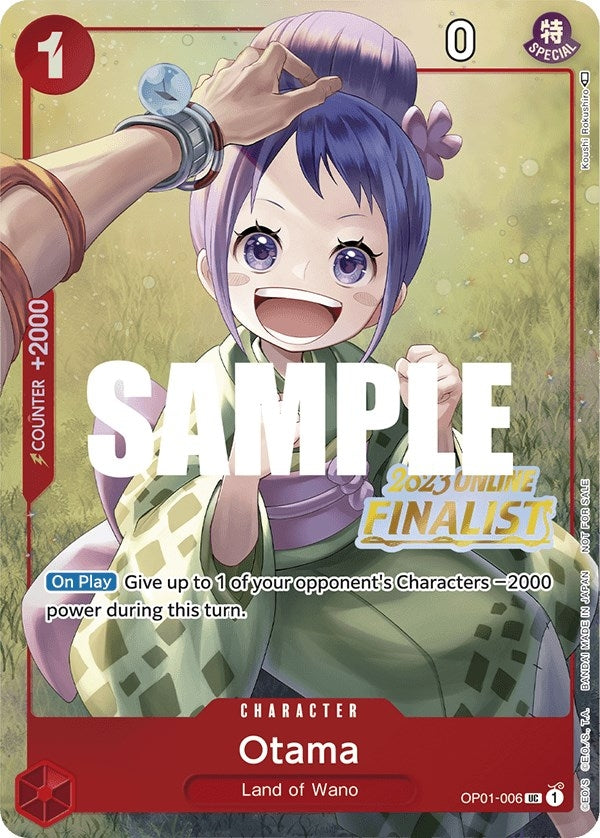 Image for Otama (Online Regional 2023) [Finalist] (OP01-006) - One Piece Card Game