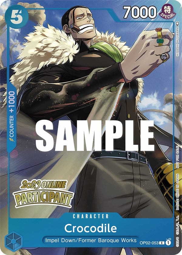 Image for Crocodile (Online Regional 2023) [Participant] (OP02-053) - One Piece Card Game