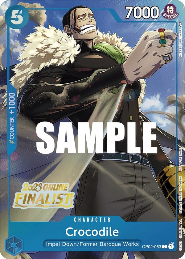 Image for Crocodile (Online Regional 2023) [Finalist] (OP02-053) - One Piece Card Game
