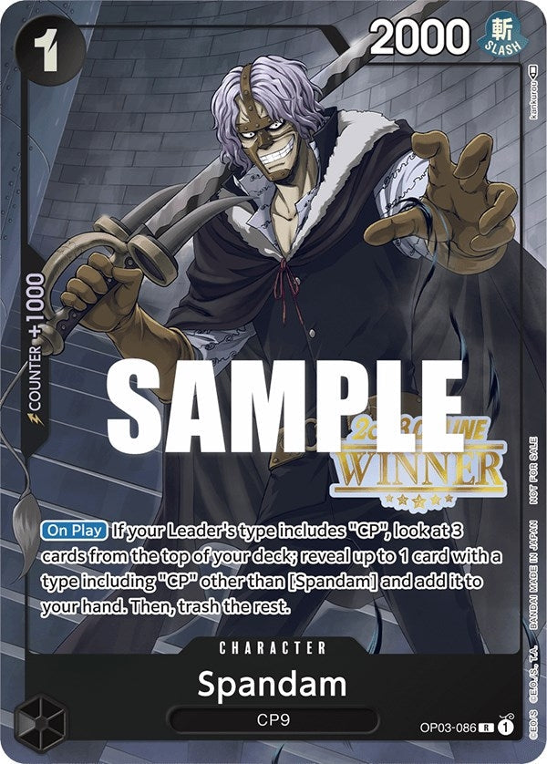 Image for Spandam (Online Regional 2023) [Winner] (OP03-086) - One Piece Card Game