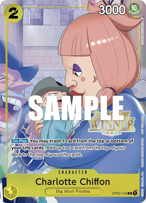 Image for Charlotte Chiffon (Online Regional 2023) [Winner] (OP03-109) - One Piece Card Game