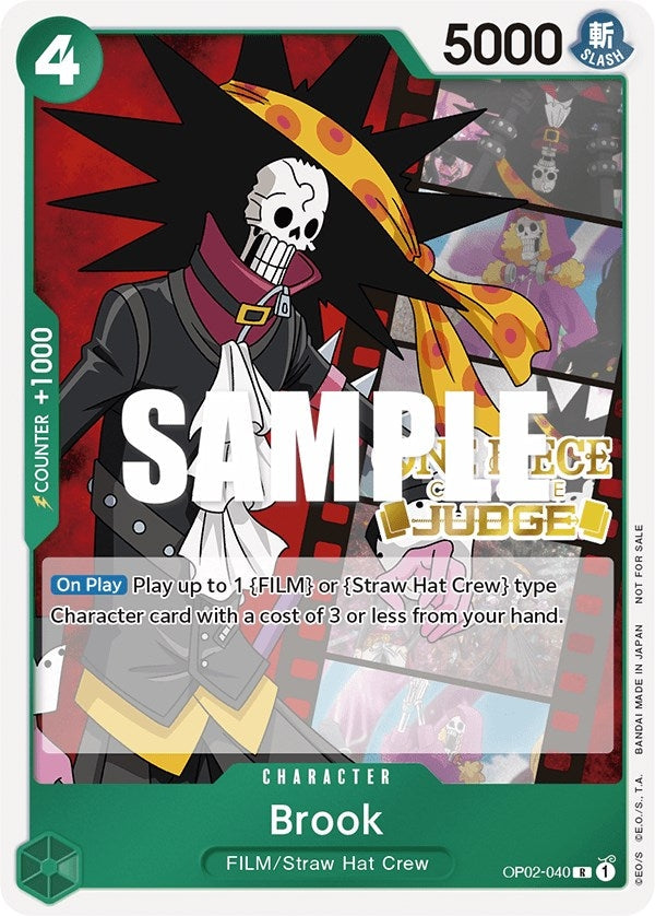 Image for Brook (Judge Pack Vol. 2) (OP02-040) - One Piece Card Game