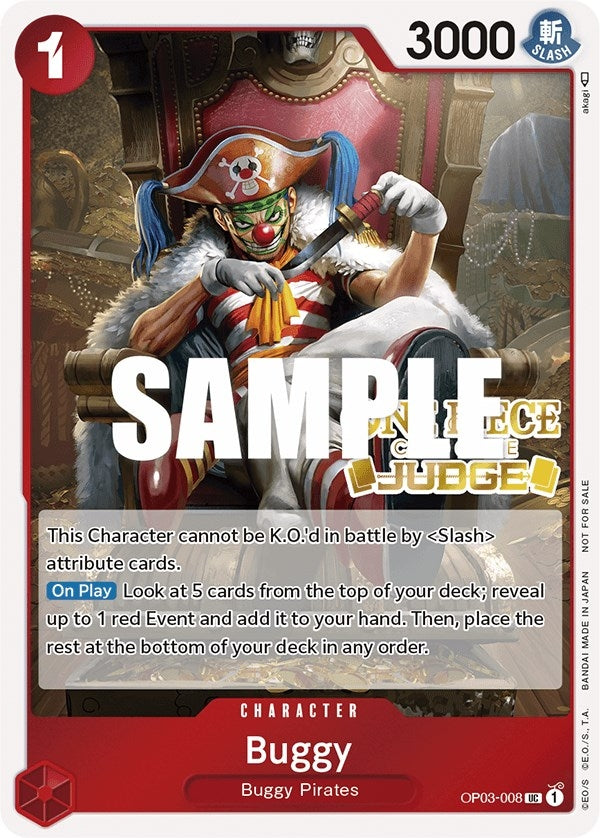 Image for Buggy (Judge Pack Vol. 2) (OP03-008) - One Piece Card Game