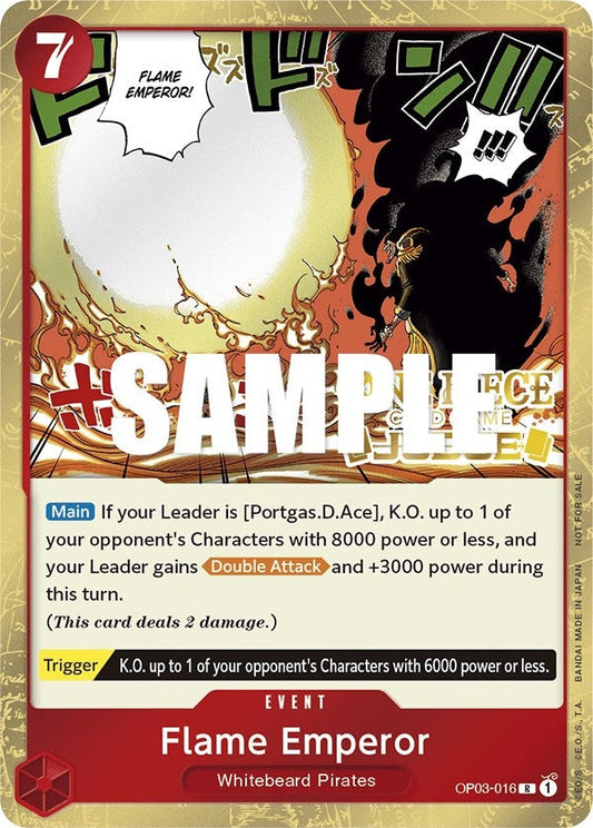 Image for Flame Emperor (Judge Pack Vol. 2) (OP03-016) - One Piece Card Game