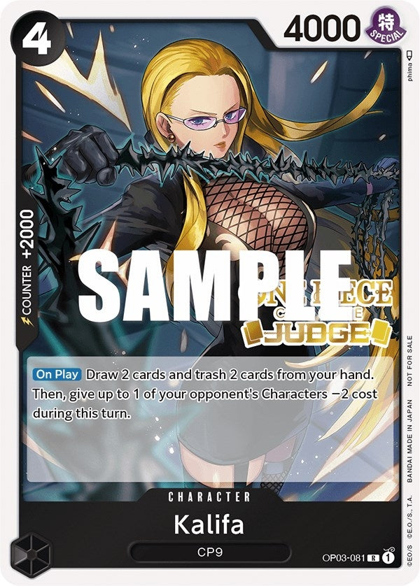 Image for Kalifa (Judge Pack Vol. 2) (OP03-081) - One Piece Card Game