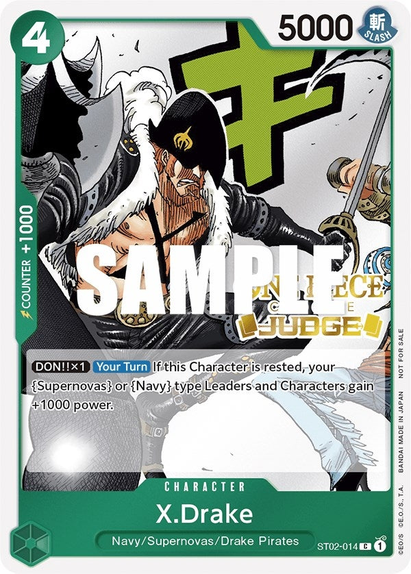 Image for X.Drake (Judge Pack Vol. 2) (ST02-014) - One Piece Card Game