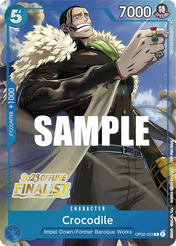 Image for Crocodile (Offline Regional 2023) [Finalist] (OP02-053) - One Piece Card Game