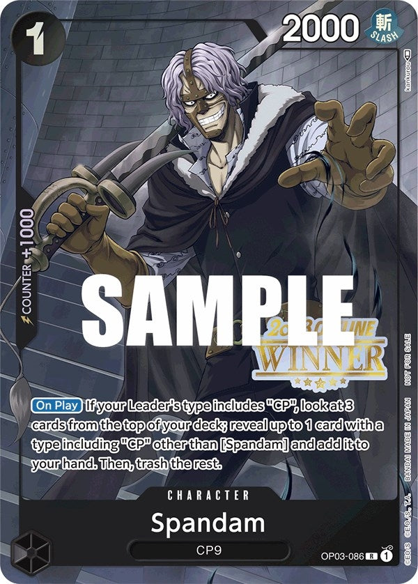 Image for Spandam (Offline Regional 2023) [Winner] (OP03-086) - One Piece Card Game