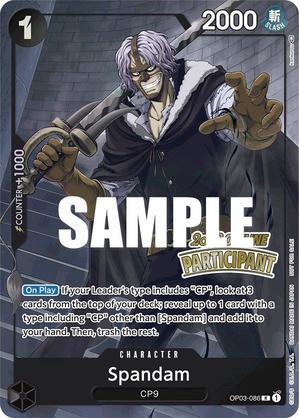 Image for Spandam (Offline Regional 2023) [Participant] (OP03-086) - One Piece Card Game