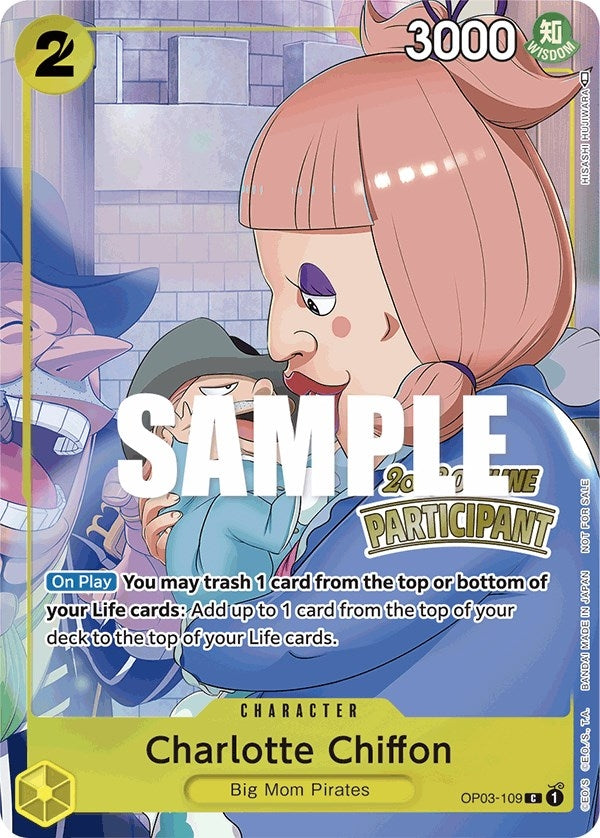 Image for Charlotte Chiffon (Offline Regional 2023) [Participant] (OP03-109) - One Piece Card Game