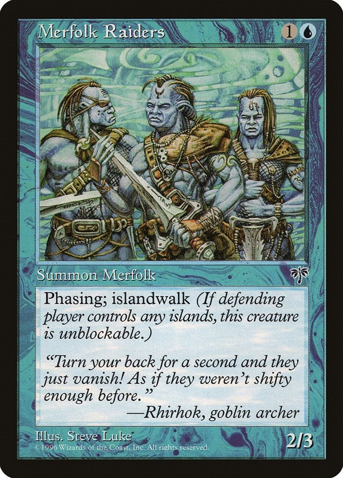 Image for Merfolk Raiders - Magic: The Gathering