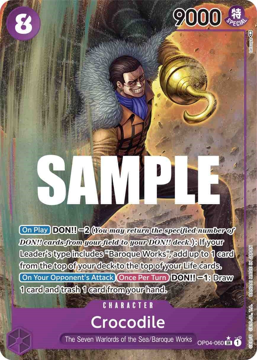 Image for Crocodile (060) (Alternate Art) (OP04-060) - One Piece Card Game