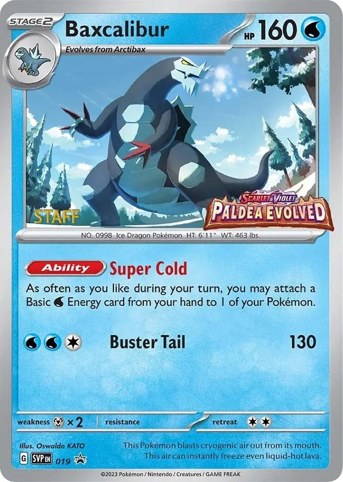 Image for Baxcalibur - 019 (Prerelease) [Staff] (019) - Pokemon