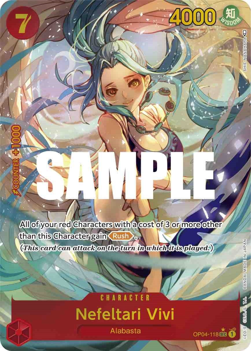 Image for Nefeltari Vivi (118) (Alternate Art) (OP04-118) - One Piece Card Game