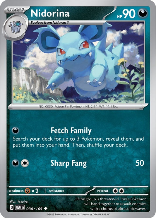 Image for Nidorina (030/165) - Pokemon