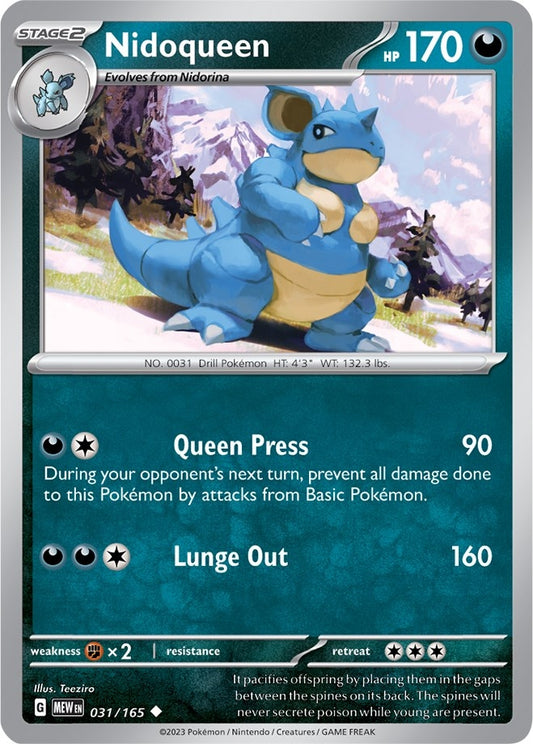Image for Nidoqueen (031/165) - Pokemon