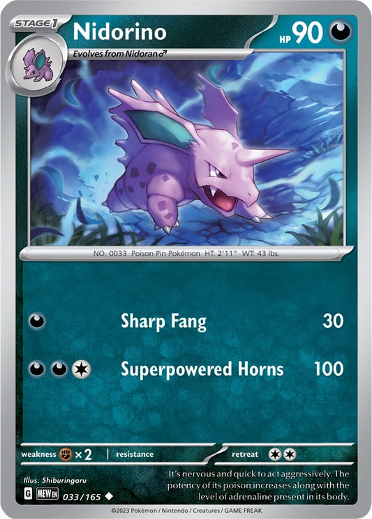 Image for Nidorino (033/165) - Pokemon