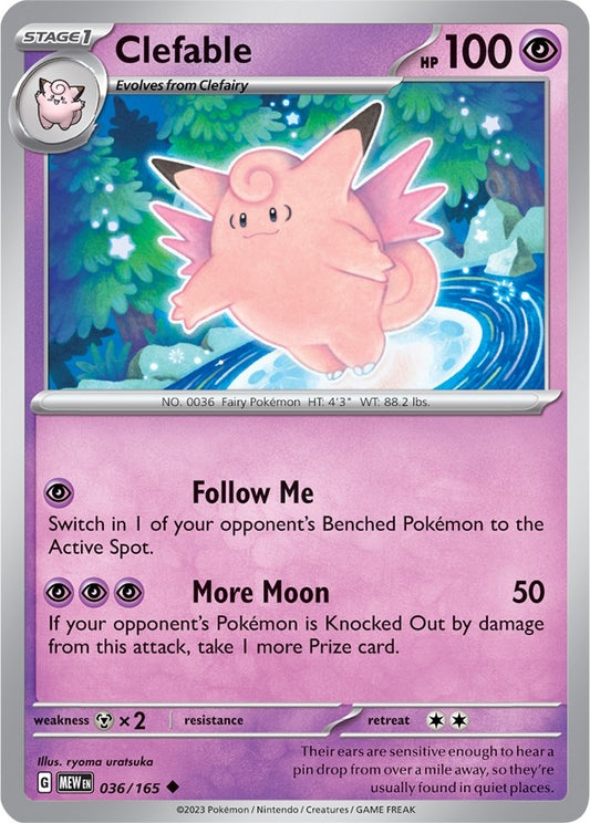 Image for Clefable (036/165) - Pokemon