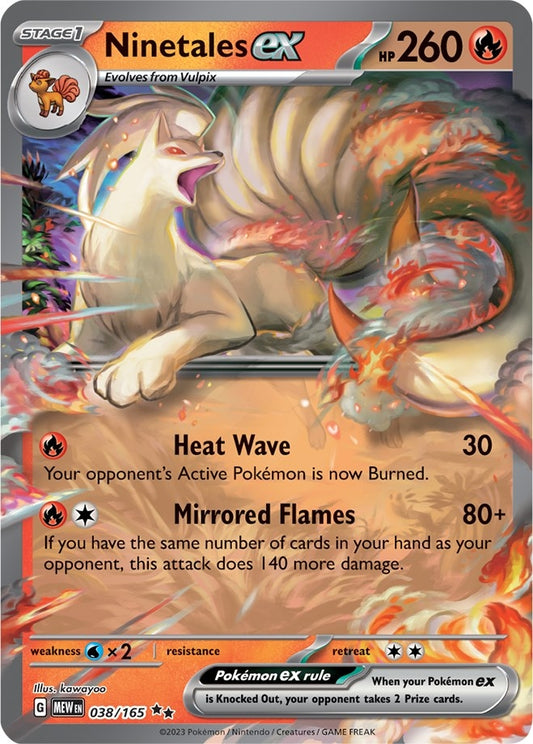 Image for Ninetales ex (038/165) - Pokemon