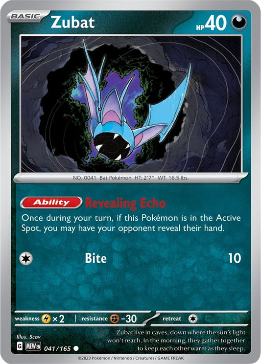 Image for Zubat (041/165) - Pokemon