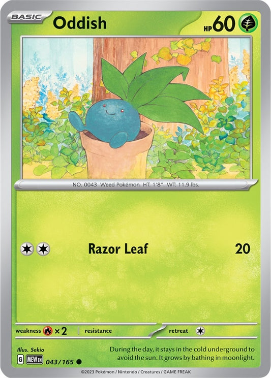 Image for Oddish (043/165) - Pokemon