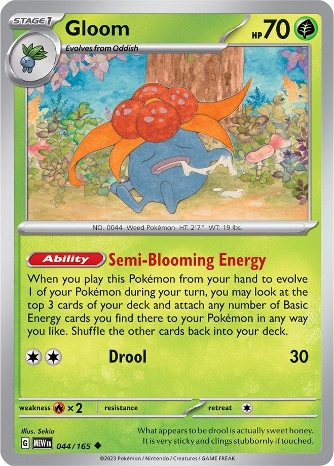 Image for Gloom (044/165) - Pokemon