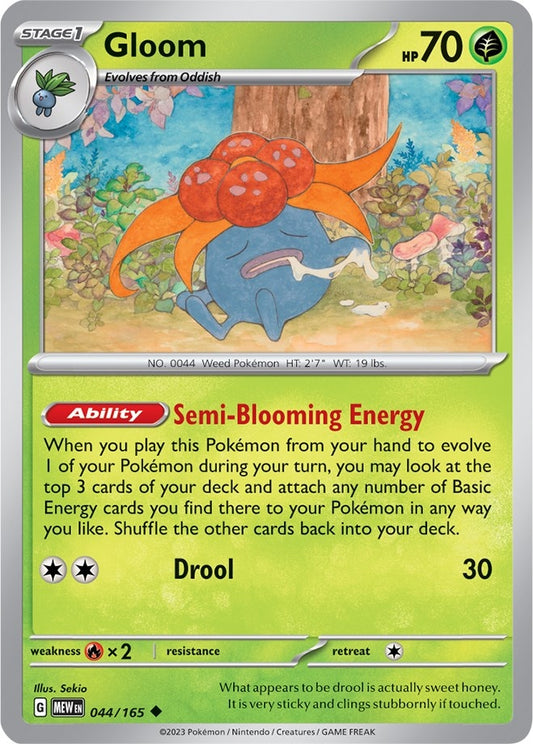 Image for Gloom (044/165) - Pokemon