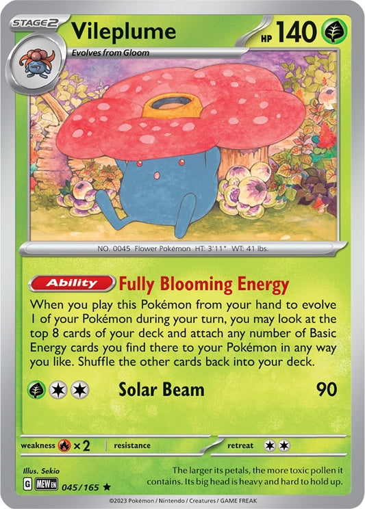 Image for Vileplume (045/165) - Pokemon