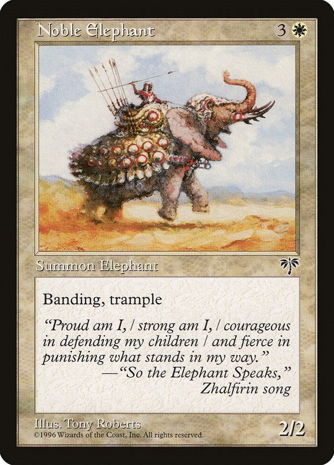 Image for Noble Elephant - Magic: The Gathering