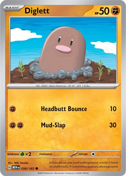 Image for Diglett (050/165) - Pokemon