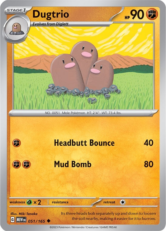 Image for Dugtrio (051/165) - Pokemon