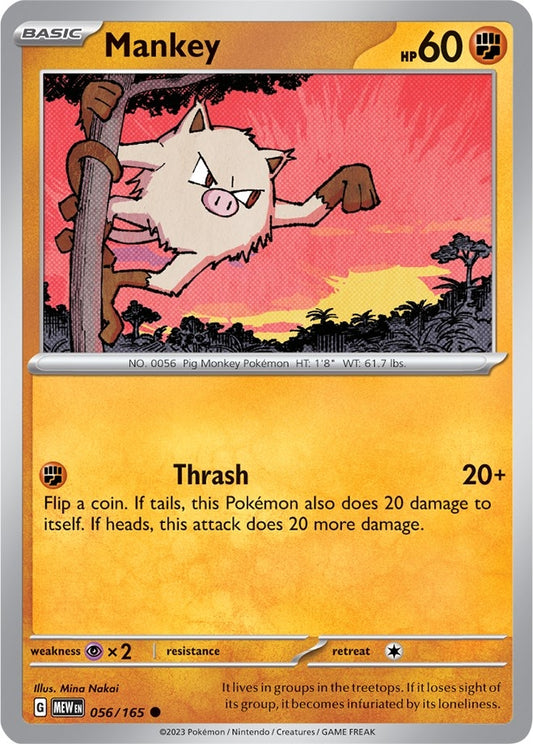 Image for Mankey (056/165) - Pokemon