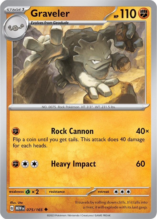 Image for Graveler (075/165) - Pokemon