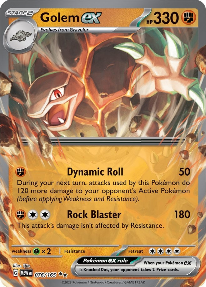 Image for Golem ex (076/165) - Pokemon