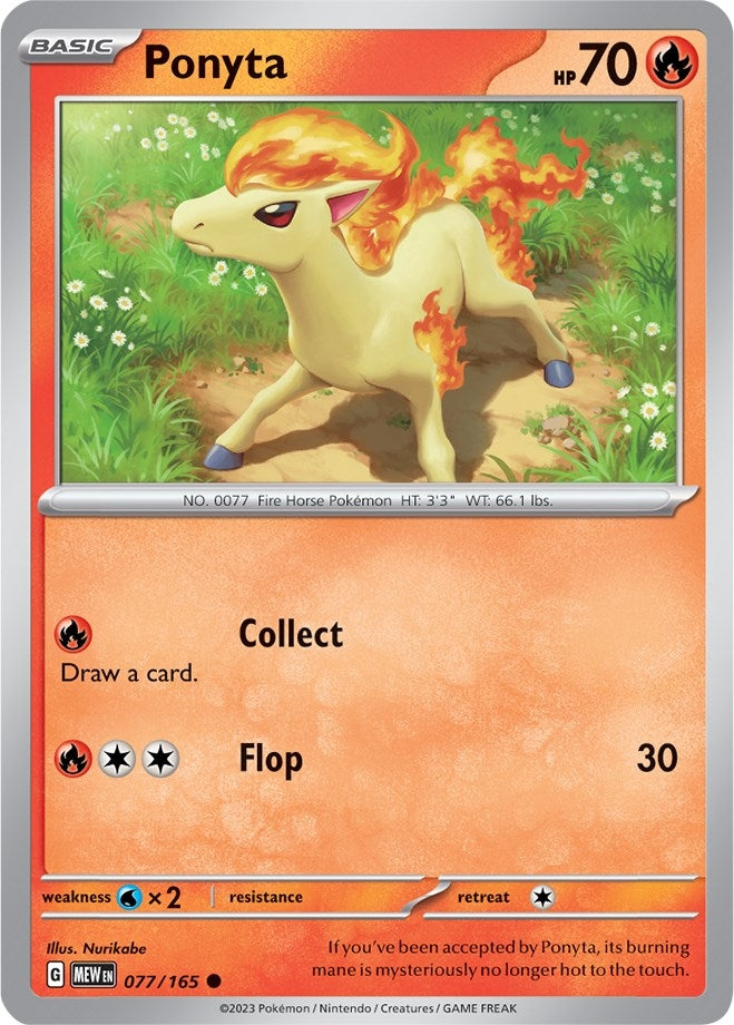 Image for Ponyta (077/165) - Pokemon