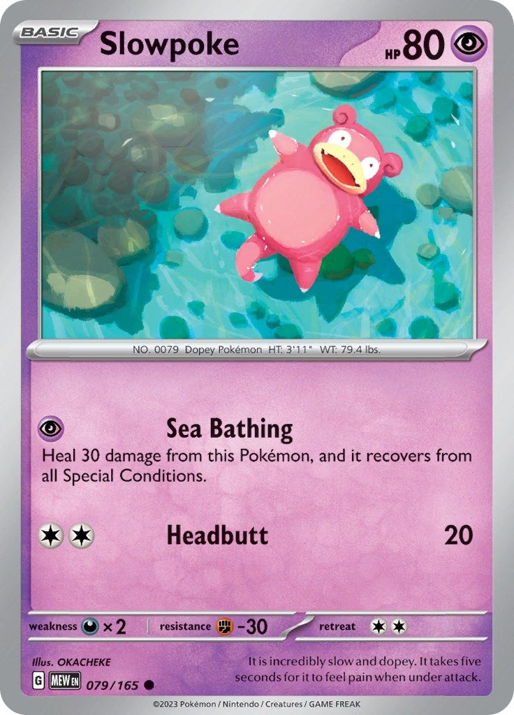 Image for Slowpoke (079/165) - Pokemon