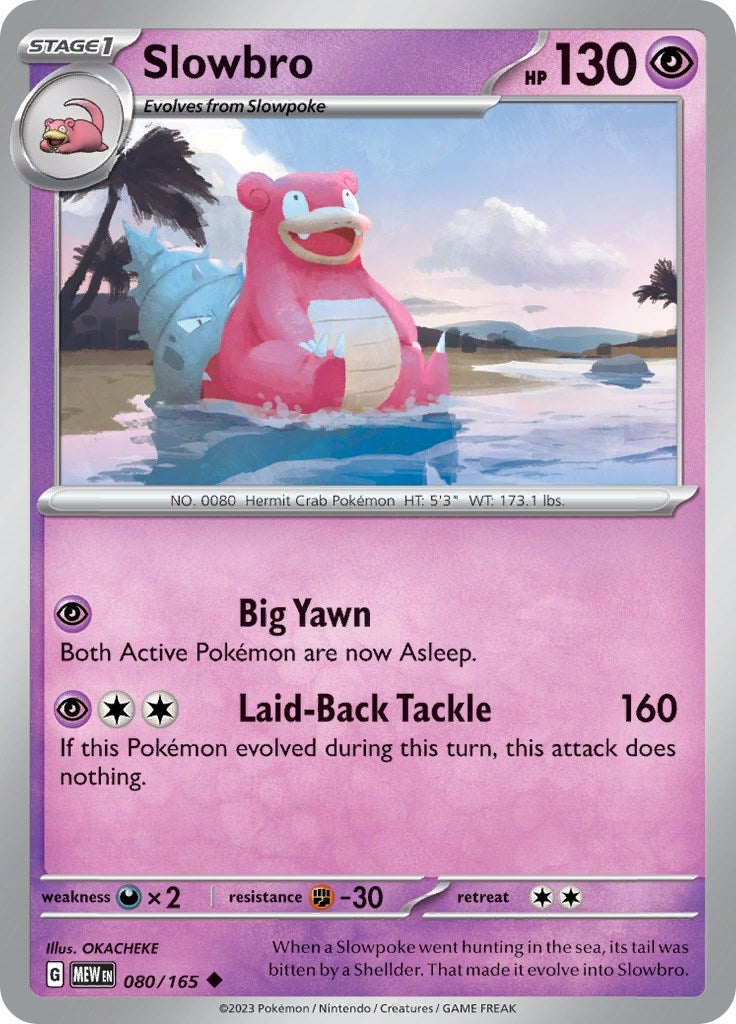 Image for Slowbro (080/165) - Pokemon
