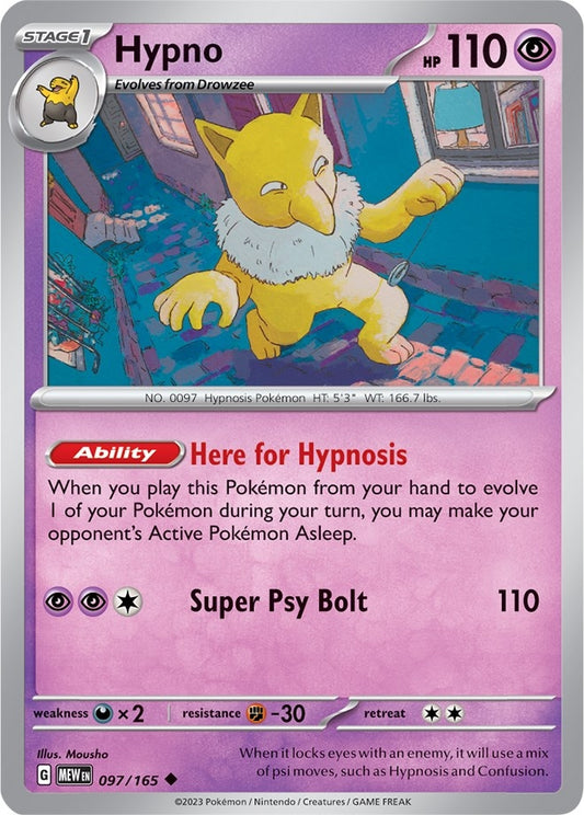Image for Hypno (097/165) - Pokemon
