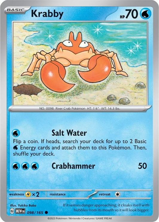 Image for Krabby (098/165) - Pokemon