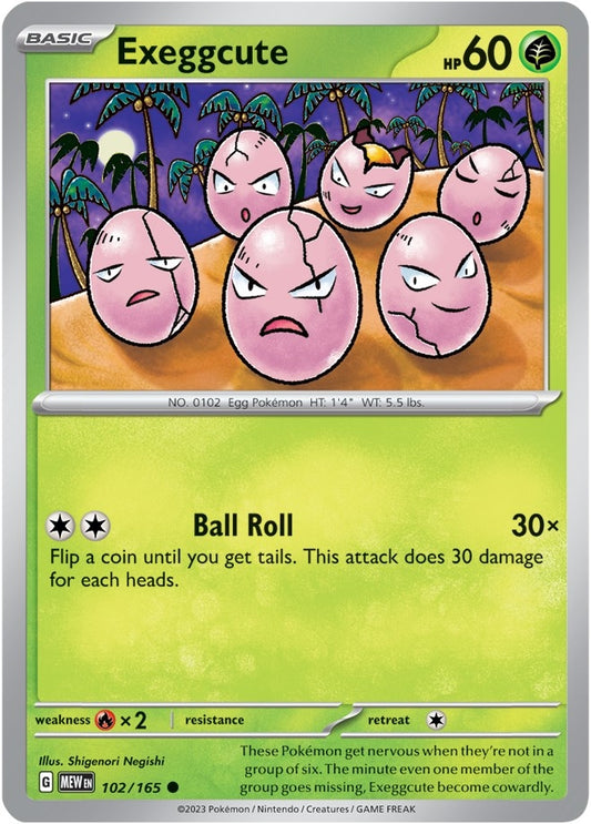 Image for Exeggcute (102/165) - Pokemon