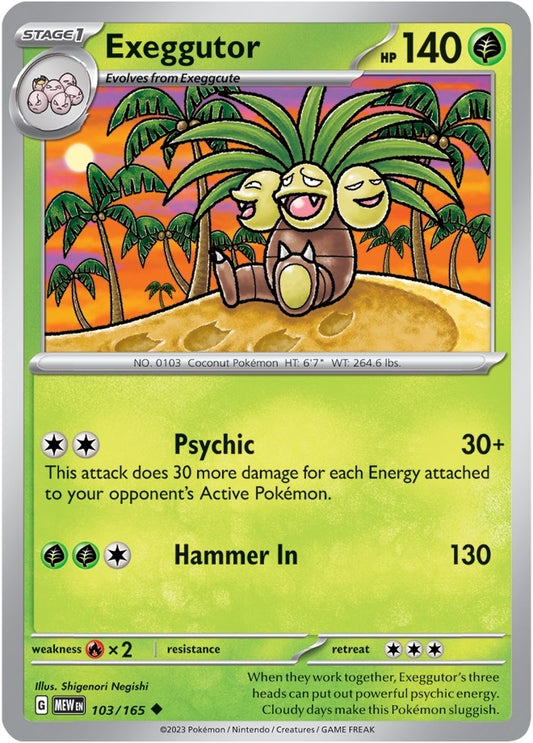 Image for Exeggutor (103/165) - Pokemon
