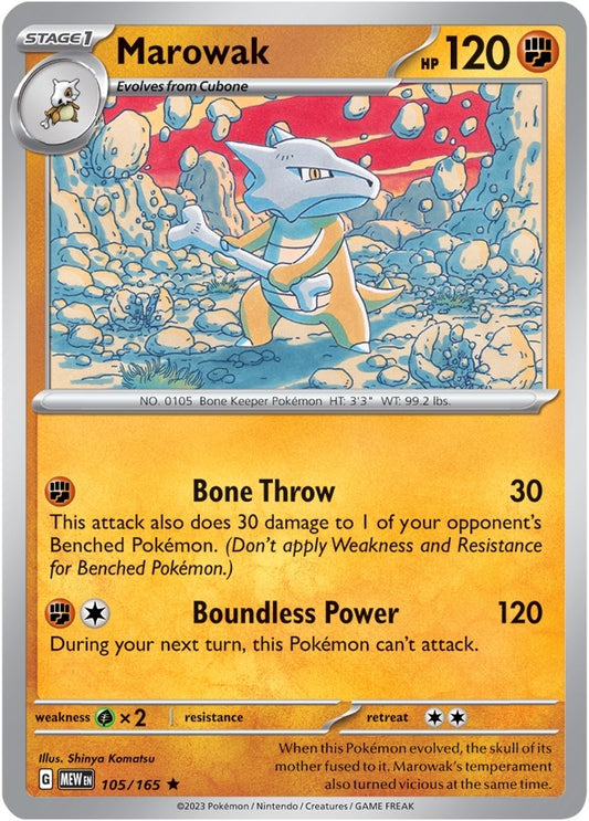 Image for Marowak (105/165) - Pokemon