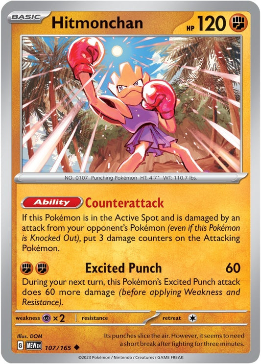 Image for Hitmonchan (107/165) - Pokemon