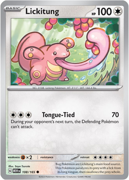 Image for Lickitung (108/165) - Pokemon