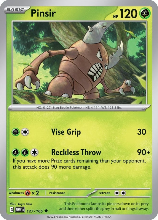 Image for Pinsir (127/165) - Pokemon