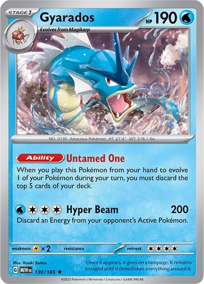 Image for Gyarados (130/165) - Pokemon