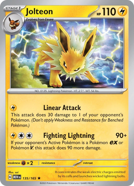 Image for Jolteon (135/165) - Pokemon