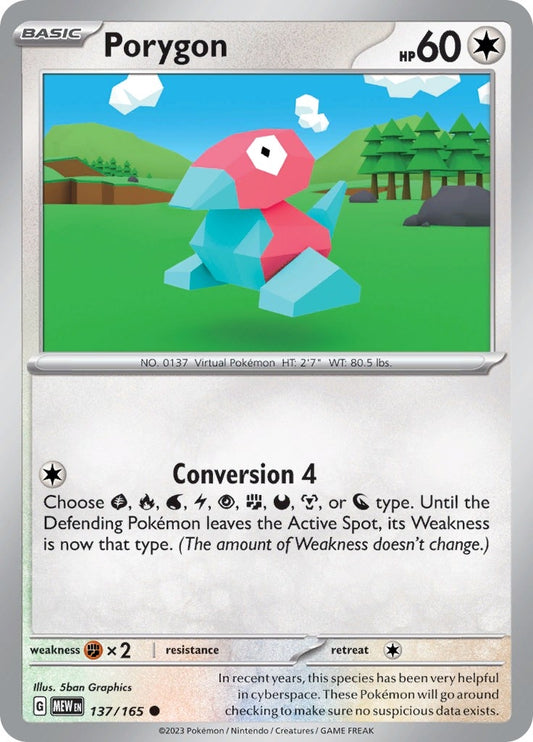 Image for Porygon (137/165) - Pokemon